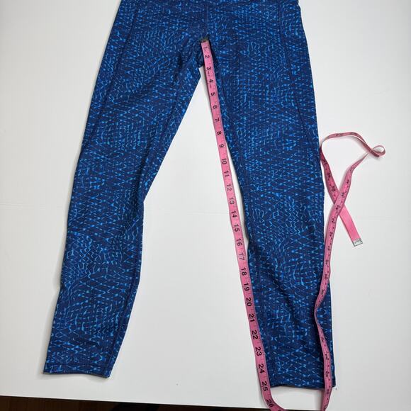 Lululemon Pure Practice Pant Leggings in Samba Snake Kayak Blue Size 6 - Picture 6 of 7